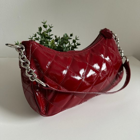 Jones NY - Vintage Patent Leather Shoulder Bag - Picture 2 of 10